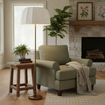 Załaduj obraz do przeglądarki galerii, Vellaro mosiężna lampa podłogowa z abażurem z tkaniny – nowoczesne oświetlenie stojące do salonu lub sypialni