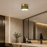 Load image into Gallery viewer, Green jade ceiling lamp near a vanity and bathroom ceiling