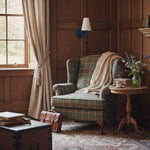 Load image into Gallery viewer, Curva Metal White Linen Sconce - Classic Brass Wall Light for Bedrooms
