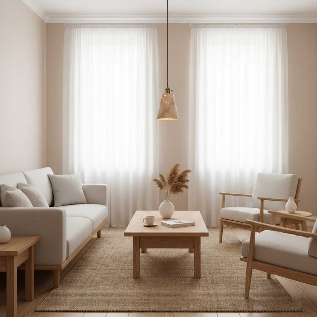 Alagusmo Minimalistyczna Lampa Wisząca z Trawertynu