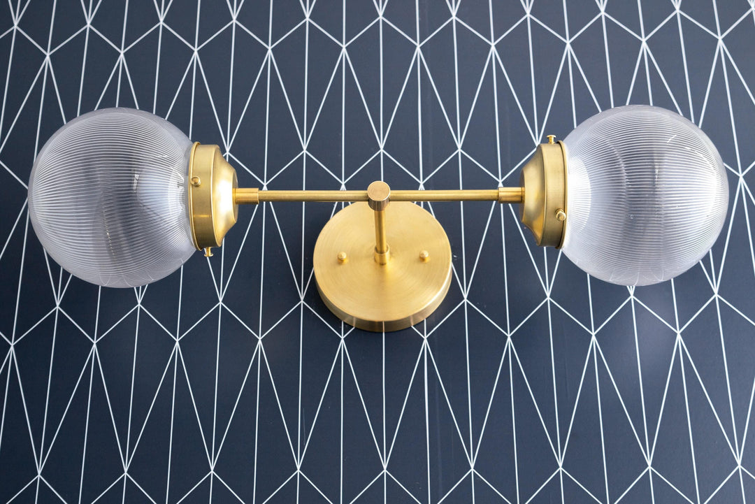 Lumio Globe Versatile Vanity Sconce - Dimmable Light for Bathroom and Hallway Use