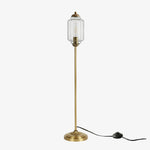Bild in die Galerieansicht laden, Eloise Strukturierte Glas-Kürbis-inspirierte Stehlampe - Organische Kunstfertigkeit und Retro-Stil für Wohnzimmer