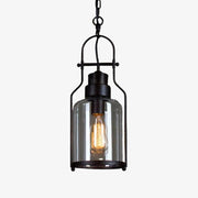 Lirra Vintage Iron Glass Pendant Lamp - Industrial Style Ceiling Lamp for Bars and Homes U20