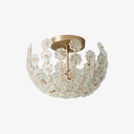 Cargar imagen en el visor de la galería, Lámpara de Techo Semi Empotrada de Metal Artístico Petala – Lámpara de Vidrio Decorativa para Interiores del Hogar