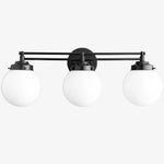 Load image into Gallery viewer, Glorica Glass Contemporary Vanity Light - 3 Light Globe Bathroom Fixture Opal Glass
