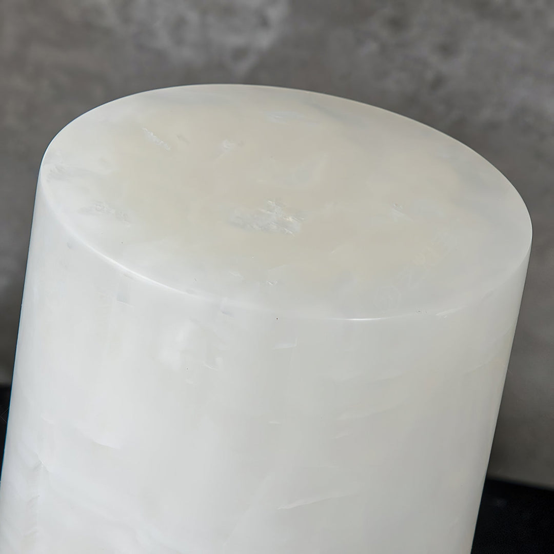 Lampe de table en albâtre Totem (batterie intégrée)