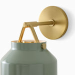 Load image into Gallery viewer, Hanton Modern Minimalist Brass and Glass Sconce – Damp Rated for Bathrooms
