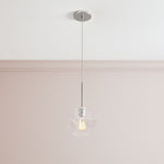 Load image into Gallery viewer, Talvior Faceted Pendant Light – Adjustable Glass Light Fixture
