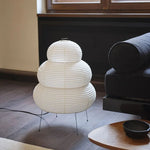 Bild in die Galerieansicht laden, Japanische Wabi Sabi weiße Reispapier Tischlampe