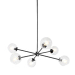 Load image into Gallery viewer, Brina 6-Light Glass Metal Frame Chandelier - Perfect Lighting
