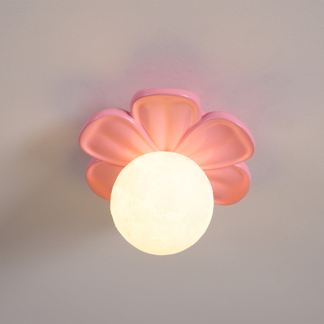 Cream Bloom Blumen Deckenlampe