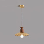 Load image into Gallery viewer, Brass Crest Pendant Light