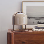 Load image into Gallery viewer, Delvora Champagne Bronze Table Lamp - Vintage Industrial Nightstand Light
