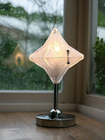 Load image into Gallery viewer, Art Deco Star Table Lamp - Frosted Glass Light for Modern Bedrooms - Astris Lyra
