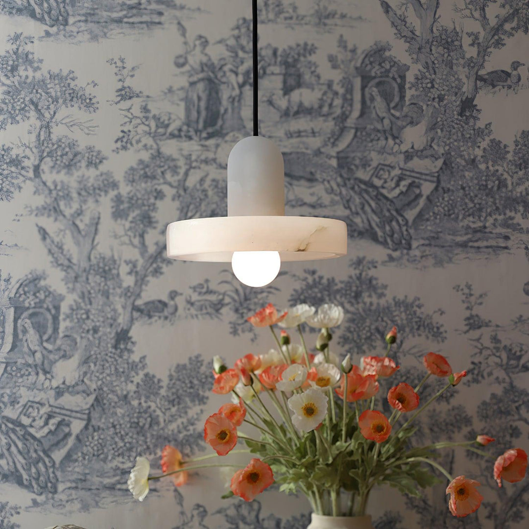 Carrara Alabaster Pendelleuchte