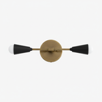 Load image into Gallery viewer, Mobilux Dual-Light Linear Mid-Century Vanity Wall Light for Bathroom &amp; Mirror
