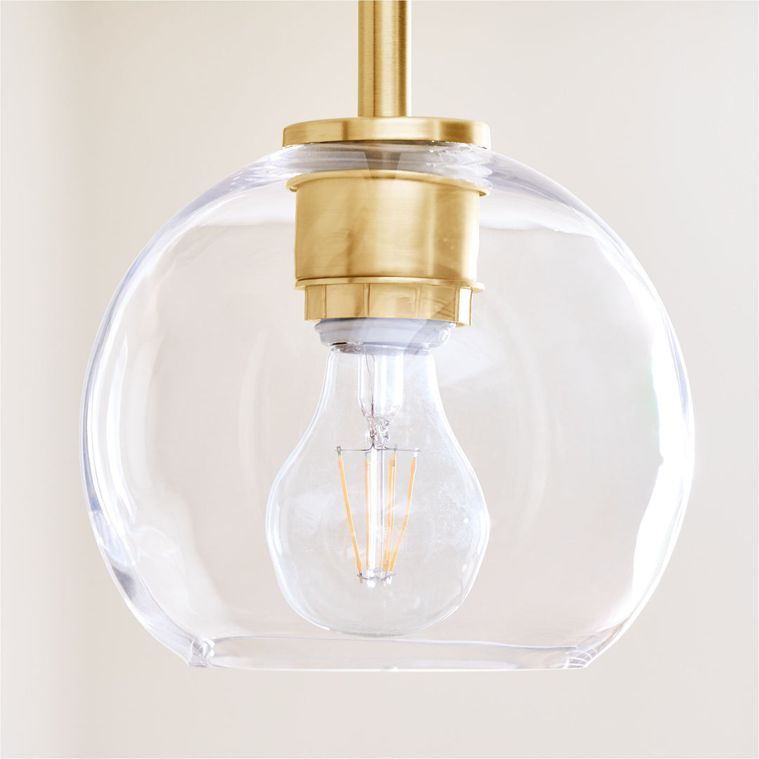 Selvion Sculptural Globe Pendant Light - Modern Glass Pendant Lamp - Sleek Design