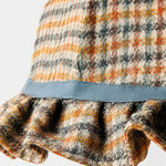 Załaduj obraz do przeglądarki galerii, Vintage French Plaid Tweed Fabric Pendant Light