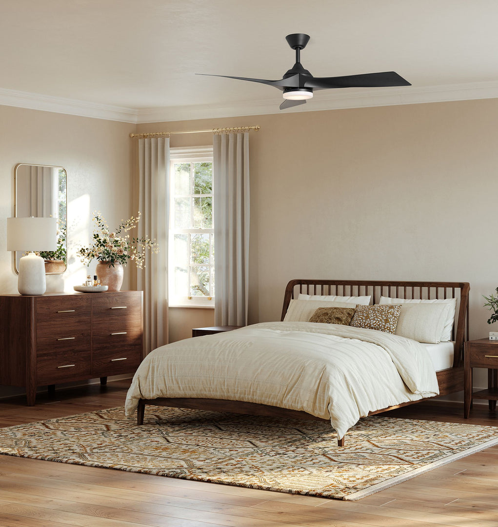 Sleek Ceiling Fan with LED Light - Transform Your Room Design
