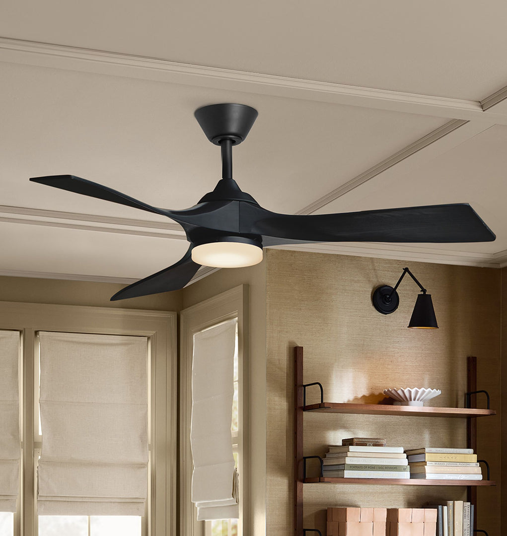 Sleek Ceiling Fan with LED Light - Transform Your Room Design