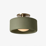 Load image into Gallery viewer, Cerova Modern Porcelain Flush Mount Ceiling Light– Elegant Ivory Shade