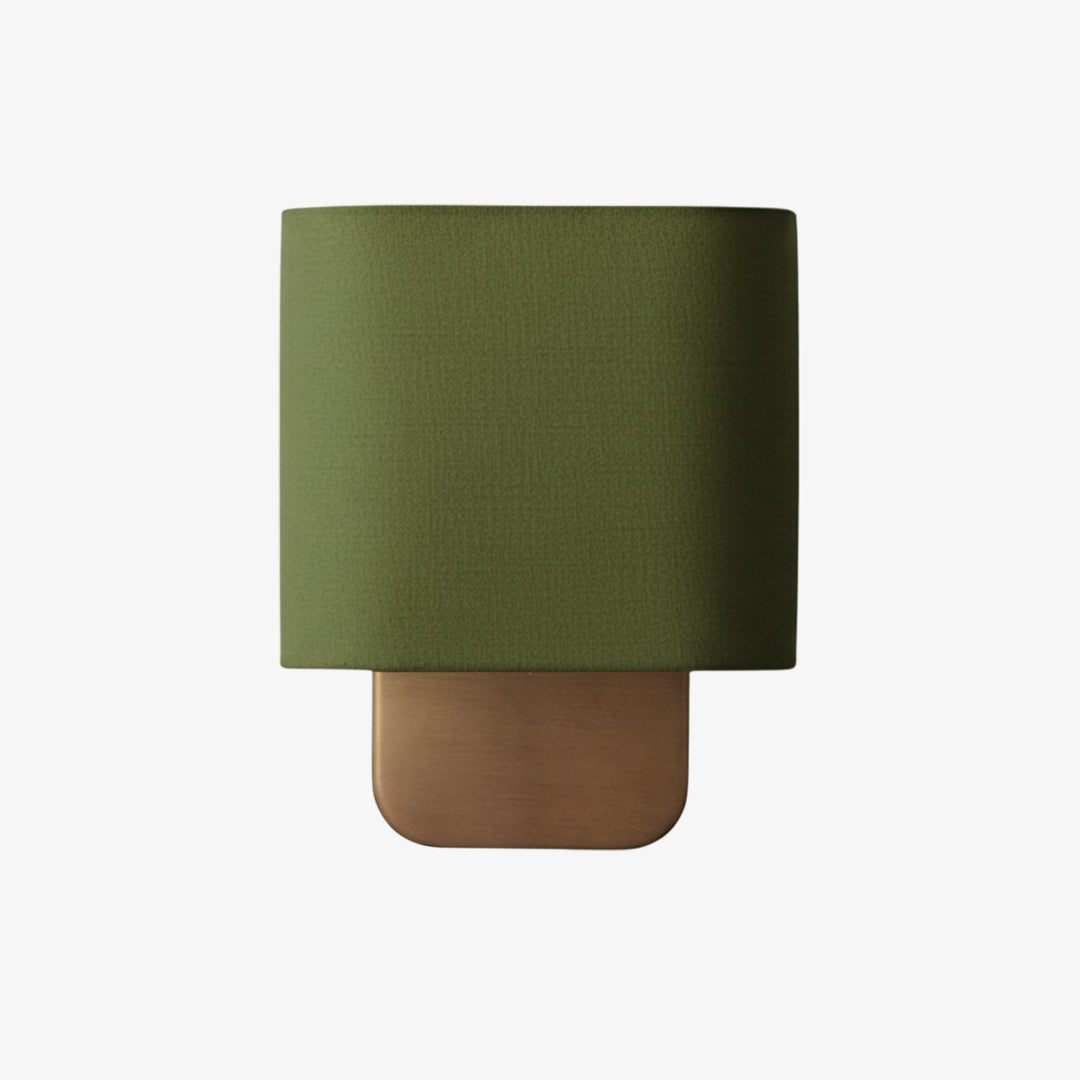 Lampada da Parete Nolvara con Paralume in Tessuto Contemporaneo – Lampada Minimalista in Metallo per Camera e Corridoio