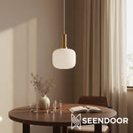 Load image into Gallery viewer, Glass Vintage Pendant Lamp - Sculptural Shade Design for Interior Spaces