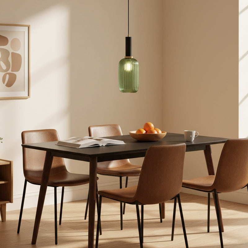 Glass Vintage Pendant Lamp - Sculptural Shade Design for Interior Spaces