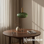 Load image into Gallery viewer, Glass Vintage Pendant Lamp - Sculptural Shade Design for Interior Spaces