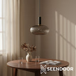 Load image into Gallery viewer, Glass Vintage Pendant Lamp - Sculptural Shade Design for Interior Spaces
