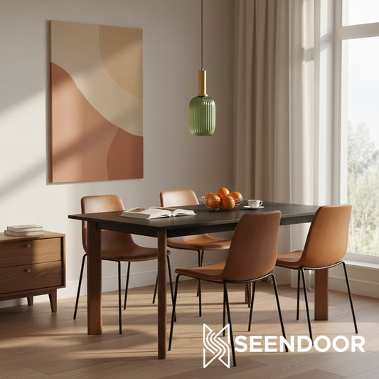 Lámpara Colgante Vintage de Vidrio - Diseño Escultural de Pantalla para Espacios Interiores