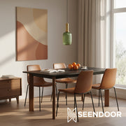 Glass Vintage Pendant Lamp - Sculptural Shade Design for Interior Spaces