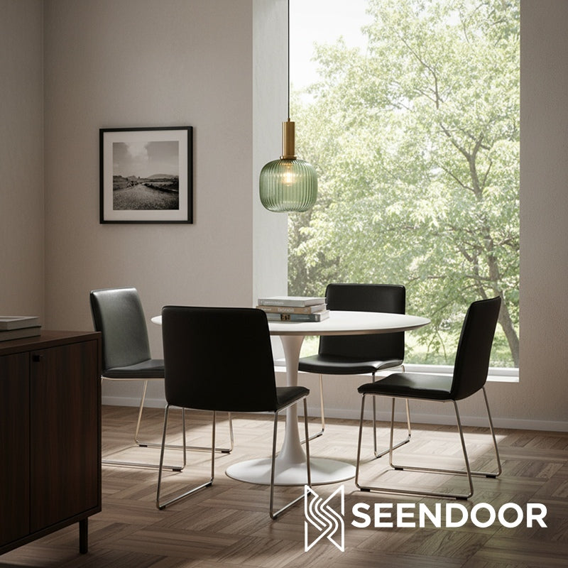 Glass Vintage Pendant Lamp - Sculptural Shade Design for Interior Spaces