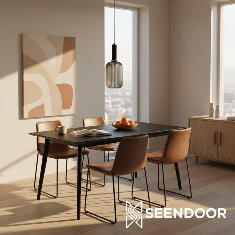 Glass Vintage Pendant Lamp - Sculptural Shade Design for Interior Spaces