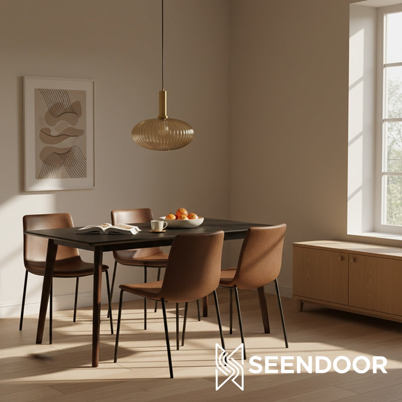 Glass Vintage Pendant Lamp - Sculptural Shade Design for Interior Spaces