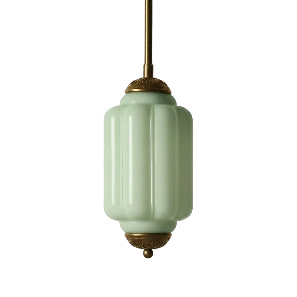 Eloise Vintage Glass Chandelier - Milk Glass Home Accent