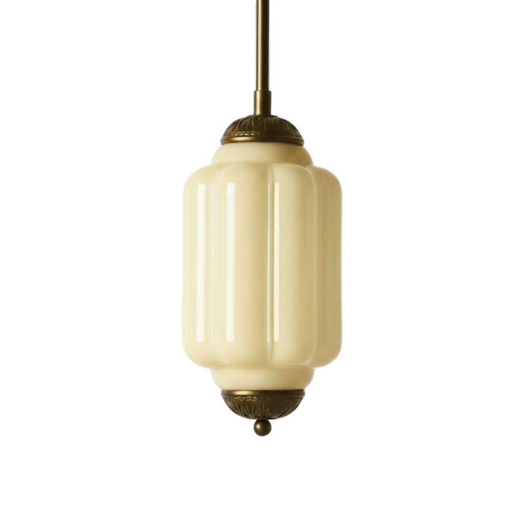 Eloise Vintage Glass Chandelier - Milk Glass Home Accent