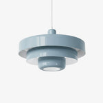 Cargar imagen en el visor de la Galería, Lámpara Colgante de Disco Macaron de Tres Capas Moderna Malero - Iluminación Minimalista de Diseño para Comedor N52