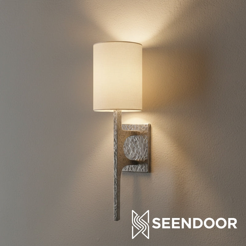 Lumira Linear Wall Sconce Modern Hammered Wall Sconce for Living Room