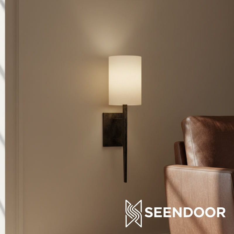 Lumira Linear Wall Sconce Modern Hammered Wall Sconce for Living Room