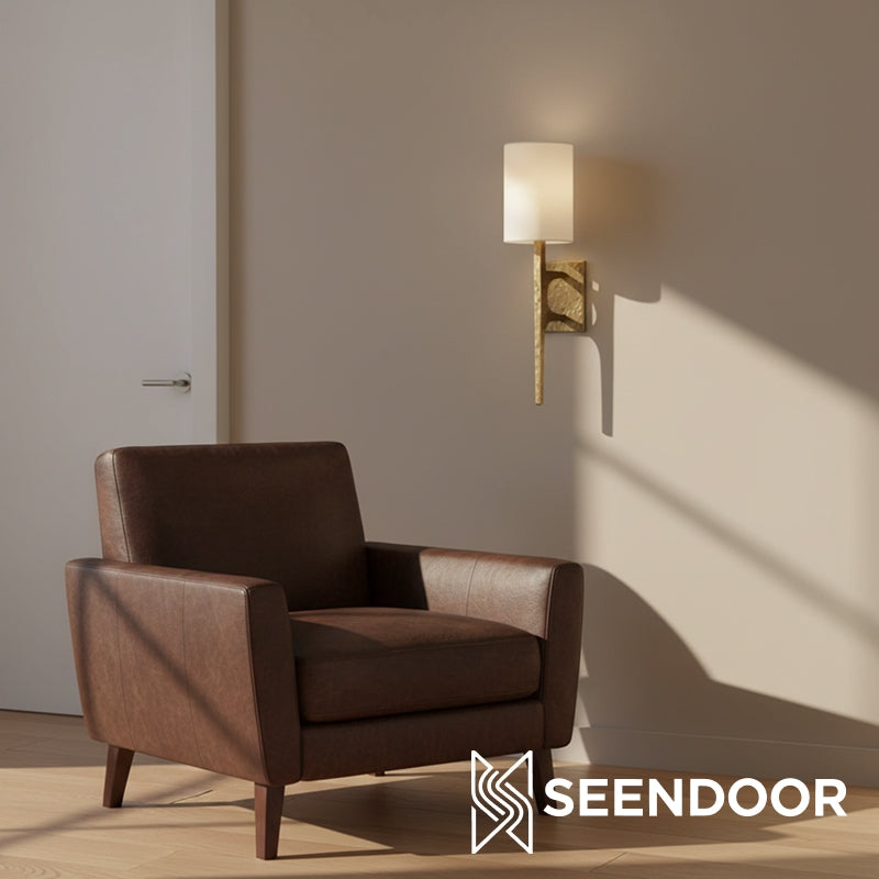 Lumira Linear Wall Sconce Modern Hammered Wall Sconce for Living Room