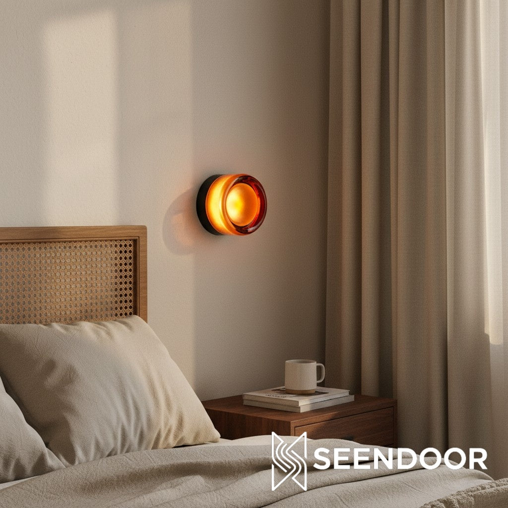 Souta Moderne Koepel LED Glazen Wandsconce met Dimple