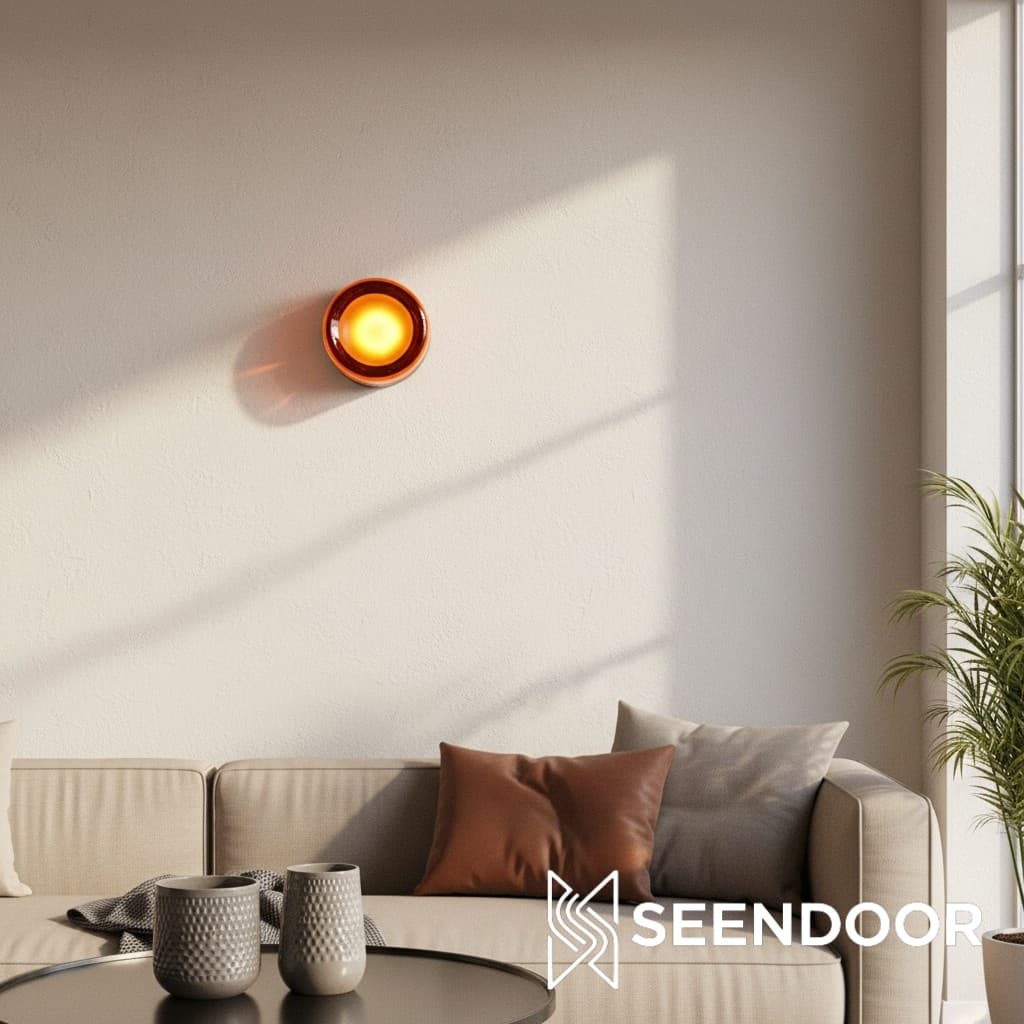 Souta Moderne Koepel LED Glazen Wandsconce met Dimple