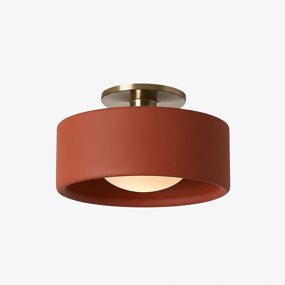 Cerova Modern Porcelain Flush Mount Ceiling Light– Elegant Ivory Shade