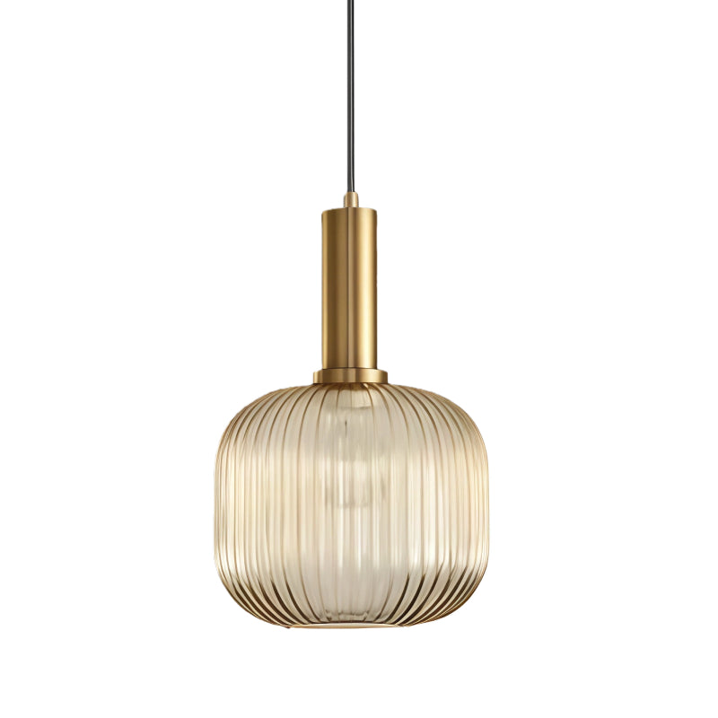 Glass Vintage Pendant Lamp - Sculptural Shade Design for Interior Spaces
