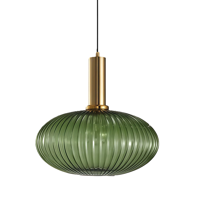 Glass Vintage Pendant Lamp - Sculptural Shade Design for Interior Spaces