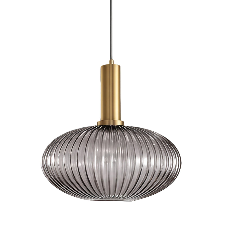 Glass Vintage Pendant Lamp - Sculptural Shade Design for Interior Spaces