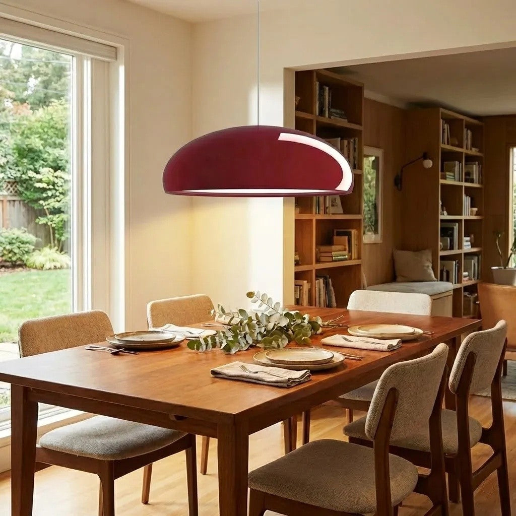 Haelen Bunte Nordische Schalenförmige Pendelleuchte - Moderner und Stilvoller Metallschirm Geeignet für Esszimmer und Küchen