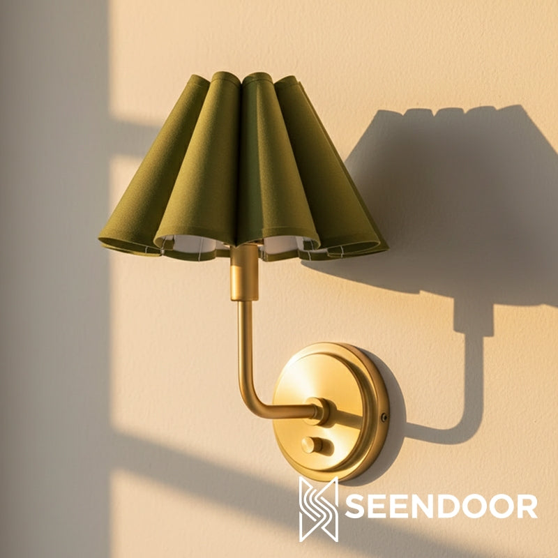 Capirise gegolfde wandlamp - metalen slaapkamer- en gangverlichtingsarmatuur