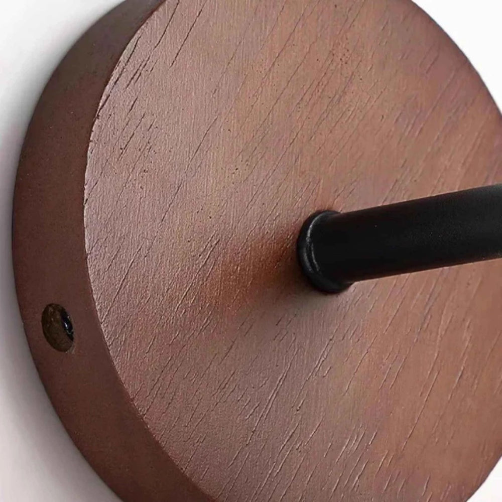 Travertijn Wandlamp - Natuurlijke Steen Wandlamp met Afgeronde Kap